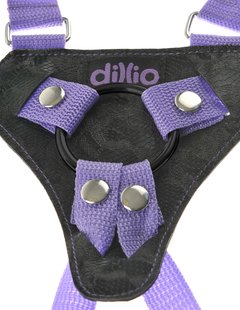 Dillio 7″ Strap-On Suspender Harness Set – Purple - tienda en línea