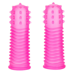 Dedales de silicón texturizados Finger Tingler - Pink