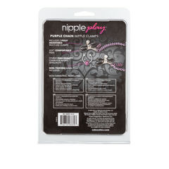 Pinzas para pezones con cadena morada Nipple Play® en internet