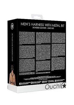 Men's Harness With Metal Bit - Unitalla en internet