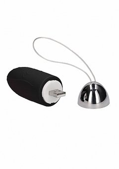 Luca – Rechargeable Remote Control Vibrating Egg – Black - Inttimus Sex Shop