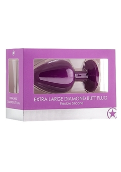 Extra Large Diamond Butt Plug - PUR - comprar en línea