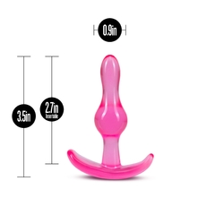 B Yours - Curvy Anal Plug - Pink - Inttimus Sex Shop