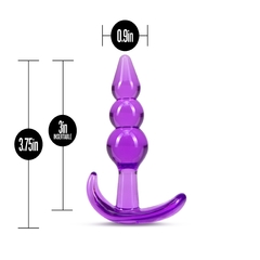 B Yours - Triple Bead Anal Plug - Purple - tienda en línea