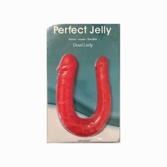 Dildo dual lady - perfect jelly - rosa