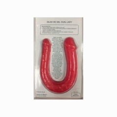 Dildo dual lady - perfect jelly - rosa - comprar en línea