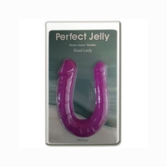 Dildo dual lady - perfect jelly -morado