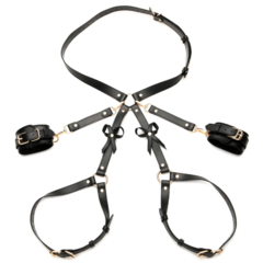 Arnés Bondage Con Lazos - M/L - Negro - Inttimus Sex Shop