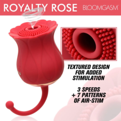 Estimulador succionador de Clítoris Texturizado Royalty Rose - Inttimus Sex Shop