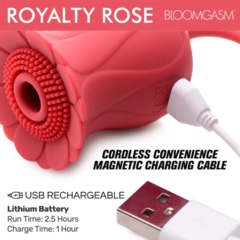 Estimulador succionador de Clítoris Texturizado Royalty Rose en internet