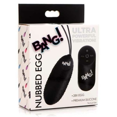 Huevo vibrador 28X Nubbed- Black - comprar en línea