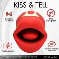 Estimulador de Clítoris Vibrador y Besos Lickgasm Kiss & Tell Mini - Inttimus Sex Shop
