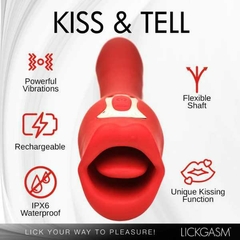 Vibrador de besos de doble extremo Lickgasm Kiss & Tell Pro - Inttimus Sex Shop