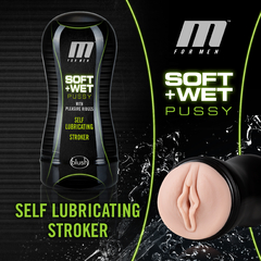 Imagen de Masturbador autolubricante texturizado - M for Men - Soft + wet