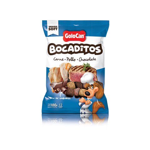 BOCADITOS CARNE POLLO Y CHOCOLATE 100 GRS