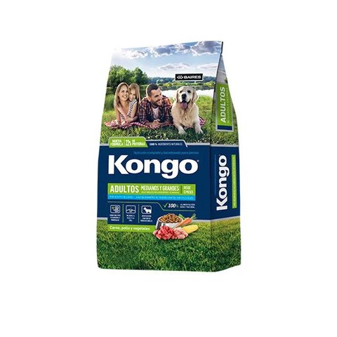 KONGO NATURAL ADULTO MEDIANA & GRANDE X 21 KG