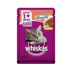 WHISKAS POUCH ADULTO SOUFFLÉ DE CARNE