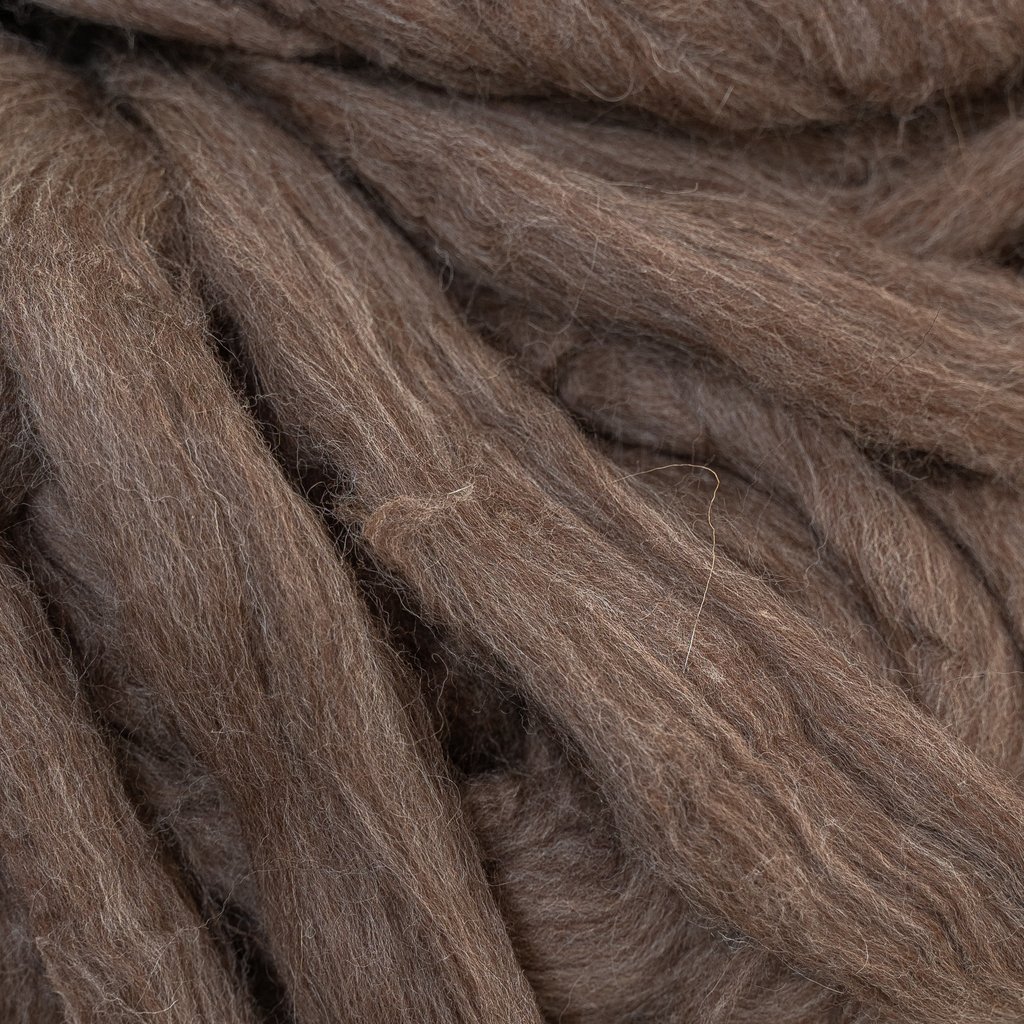 Vellón lana natural, lana merino Vellón Marrón