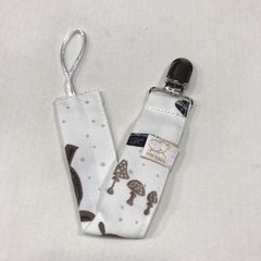Portachupete de tela con broche metálico - mini baby - accesorios para bebés