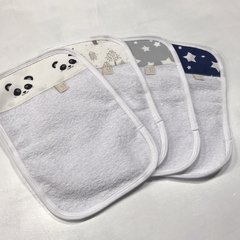 Babitas de toalla con aplique de tela - tienda online