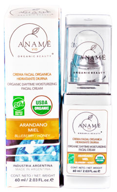 Crema Facial Orgánica Hidratante Diurna x 60 ml. - Aname Vio - Cosmética Orgánica Certificada
