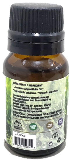 Aceite  De  Lavanda Orgánico x 10 Ml. Certificado - Aname Vio - Cosmética Orgánica Certificada - comprar online