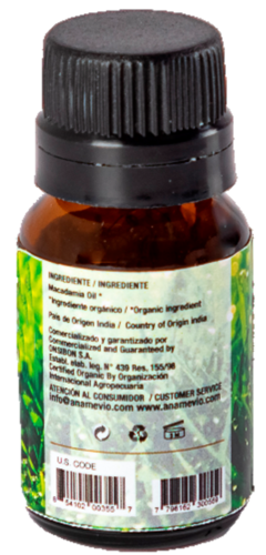 Aceite De Nuez de Macadamia Orgánico x 10 Ml. Certificado - Aname Vio - Cosmética Orgánica Certificada - comprar online