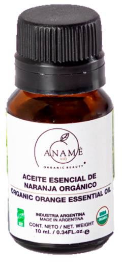Aceite Esencial de Naranja Orgánico x 10ml. Certificado - Aname Vio - Cosmética Orgánica Certificada