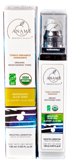 Tónico Orgánico Hidratante x 120 ml. - Aname Vio - Cosmética Orgánica Certificada
