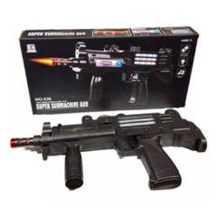 Ametralladora Arma Pistola Luz + Sonido Laser - comprar online