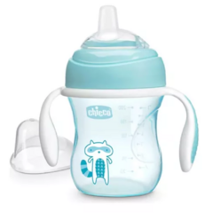 Imagen de Vaso Chicco Asas Bebe 200ml Transition Cup 4m+ Antiderrame.