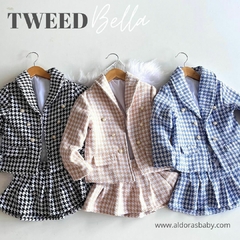 Blazer + Saia + Broche Tweed Bela - Aldora`s Baby