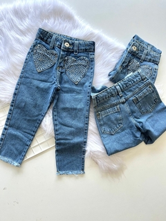 Calça jeans Coração