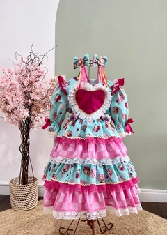 Vestido Quadrilha CupCake Luxo