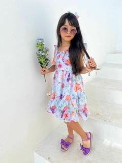 Vestido Flowers + lacinho de cabelo - buy online