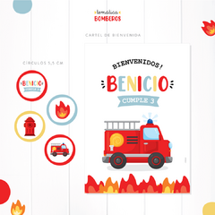 KIT IMPRIMIBLE - BOMBEROS - Lorenza Diseño