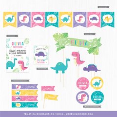 KIT IMPRIMIBLE - DINOSAURIOS NENA - comprar online