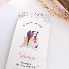 ESTAMPITA COMUNIÓN SEÑALADOR CON PERRITO 02 - comprar online