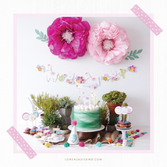 KIT IMPRIMIBLE - LLAMAS Y FLORES - comprar online