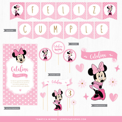 MINNIE MOUSE / KIT IMPRESO - CUMPLE FELIZ