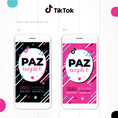 TIK TOK / KIT IMPRESO - CUMPLE FELIZ