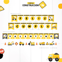 CAMIONES CONSTRUCCIÓN / KIT IMPRESO - CUMPLE FELIZ - comprar online