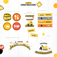 KIT IMPRIMIBLE - CAMIONES CONSTRUCCIÓN - Lorenza Diseño