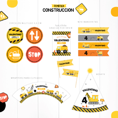 TEMÁTICA CAMIONES CONSTRUCCIÓN - Lorenza Diseño