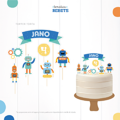 ROBOTS / KIT IMPRESO - CUMPLE FELIZ en internet