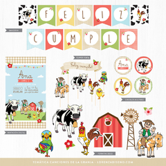 La Granja de Zenón para Imprimir: Cake Toppers, Stickers, PNG y Banderines  