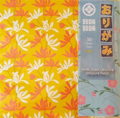 Colección AOI, 32 hojas simple faz 9x9cm Yoshi Yoshi - Hojas de Arte Origami
