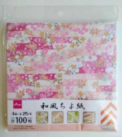 100 hojas CHIYO ESTILO JAPONES ECONOMICO 15x15cm simple faz. Daiso en internet
