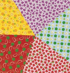 Papel FRUTAS 15x15cm - 20 hojas bifaz. Jong Ie Nara - comprar online