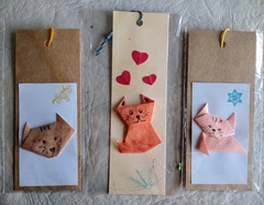 Imagen de Kit con 10 muñecas de papel y gatitos. Ninghyo